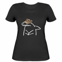 Женская футболка Наша акула - FATLINE Женская футболка Наша акула