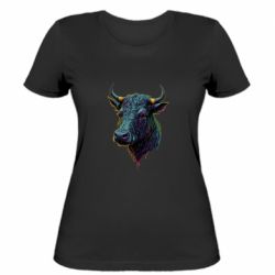 Жіноча футболка Неоновий бик - FATLINE Жіноча футболка Неоновий бик