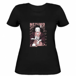 Женская футболка Nezuko Kamado demon slayer - FATLINE Женская футболка Nezuko Kamado demon slayer