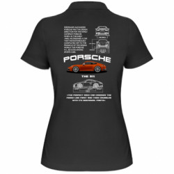 Женская футболка поло Porsche 911 - FATLINE Женская футболка поло Porsche 911