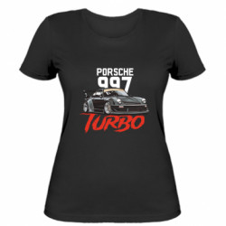 Женская футболка Porsche 997 Turbo - FATLINE Женская футболка Porsche 997 Turbo