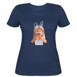 Женская футболка Roblox girl - FATLINE Женская футболка Roblox girl