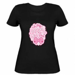 Жіноча футболка Рожевий Слоган In My Happy Girl Era