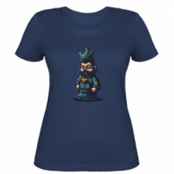 Жіноча футболка Шаховий король - FATLINE Жіноча футболка Шаховий король