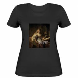 Женская футболка Что блять? - FATLINE Женская футболка Что блять?