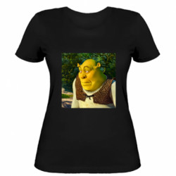 Женская футболка Шрек мем - FATLINE Женская футболка Шрек мем