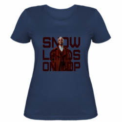 Женская футболка Snow lands of top