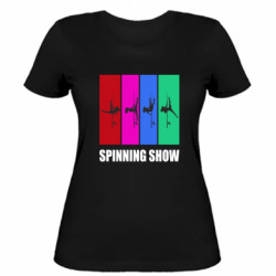 Женская футболка Спиннинг Шоу колор - FATLINE Женская футболка Спиннинг Шоу колор
