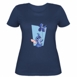 Женская футболка Стич с шариком - FATLINE Женская футболка Стич с шариком