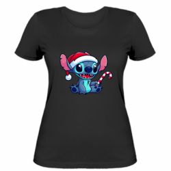 Женская футболка Stitch Santa - FATLINE Женская футболка Stitch Santa
