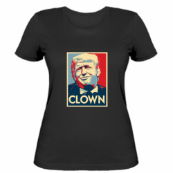 Женская футболка Trump old clown - FATLINE Женская футболка Trump old clown