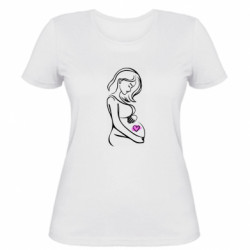 Жіноча футболка в очікувані чуда - FATLINE Жіноча футболка в очікувані чуда
