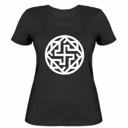 Жіноча футболка Валькірія слов'янський символ - FATLINE Жіноча футболка Валькірія слов'янський символ