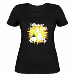 Жіноча футболка Відьма біля казана - FATLINE Жіноча футболка Відьма біля казана