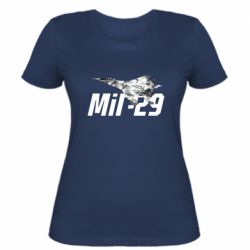 Женская футболка Истребитель Миг-29 - FATLINE Женская футболка Истребитель Миг-29