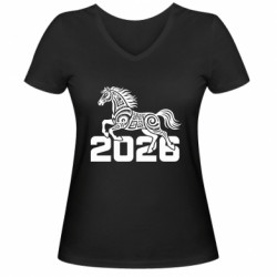 Жіночі футболки з V-подібним вирізом