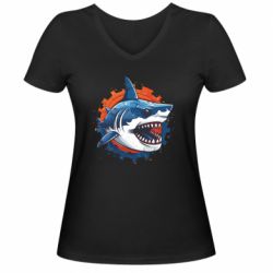 Женские футболки с V-образным вырезом