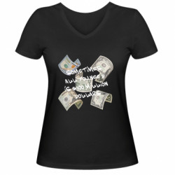 Женские футболки с V-образным вырезом