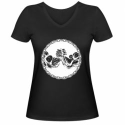 Жіночі футболки з V-подібним вирізом - FATLINE