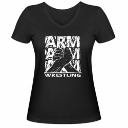 Женские футболки с V-образным вырезом