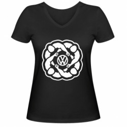 Женские футболки с V-образным вырезом