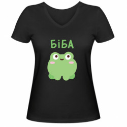 Женские футболки с V-образным вырезом