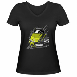 Женские футболки с V-образным вырезом