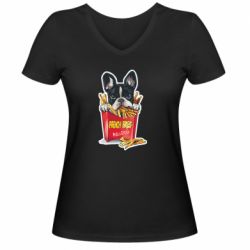 Жіночі футболки з V-подібним вирізом