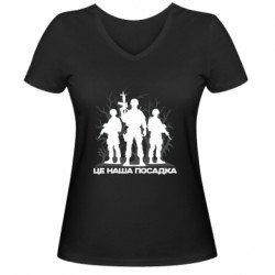 Женские футболки с V-образным вырезом - FATLINE