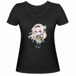 Женские футболки с V-образным вырезом