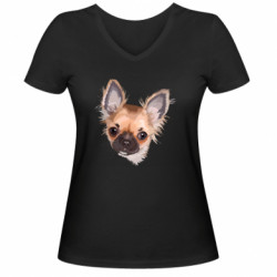 Женские футболки с V-образным вырезом