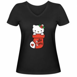 Женские футболки с V-образным вырезом