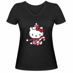 Женские футболки с V-образным вырезом