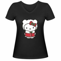 Женские футболки с V-образным вырезом