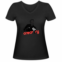 Женские футболки с V-образным вырезом