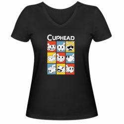 Жіночі футболки з V-подібним вирізом - FATLINE