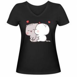 Жіночі футболки з V-подібним вирізом