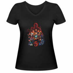 Женские футболки с V-образным вырезом - FATLINE