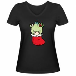 Жіночі футболки з V-подібним вирізом