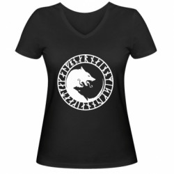 Женские футболки с V-образным вырезом