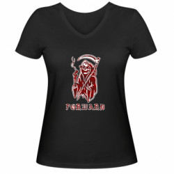 Женские футболки с V-образным вырезом - FATLINE