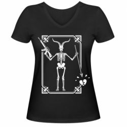 Женские футболки с V-образным вырезом - FATLINE