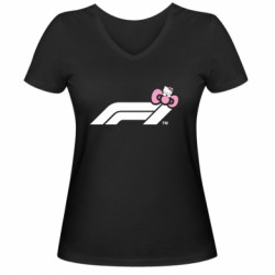 Женские футболки с V-образным вырезом