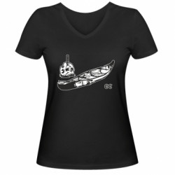 Женские футболки с V-образным вырезом - FATLINE