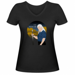 Женские футболки с V-образным вырезом