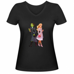 Женские футболки с V-образным вырезом