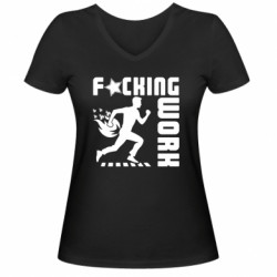 Женские футболки с V-образным вырезом