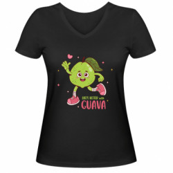 Жіночі футболки з V-подібним вирізом