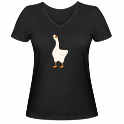 Женские футболки с V-образным вырезом