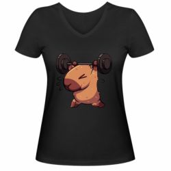 Женские футболки с V-образным вырезом